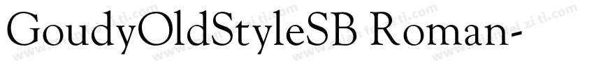 GoudyOldStyleSB Roman字体转换
